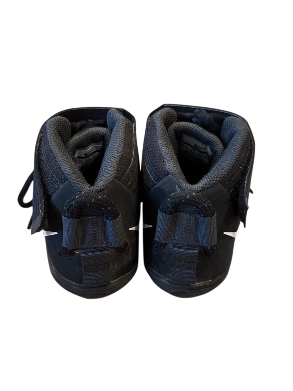 Nike Black and White High-Top Football Cleats - Picture 5 of 6